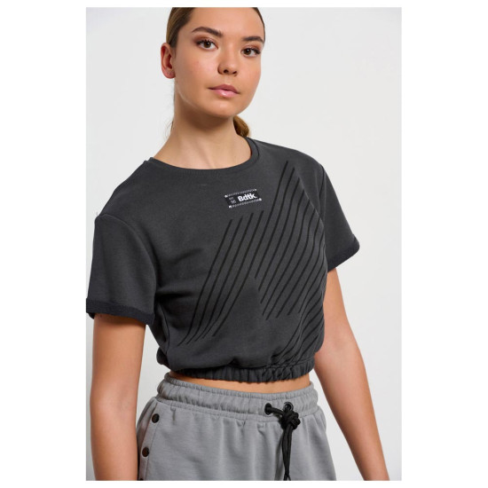 Bodytalk Γυναικεία κοντομάνικη μπλούζα Cropped